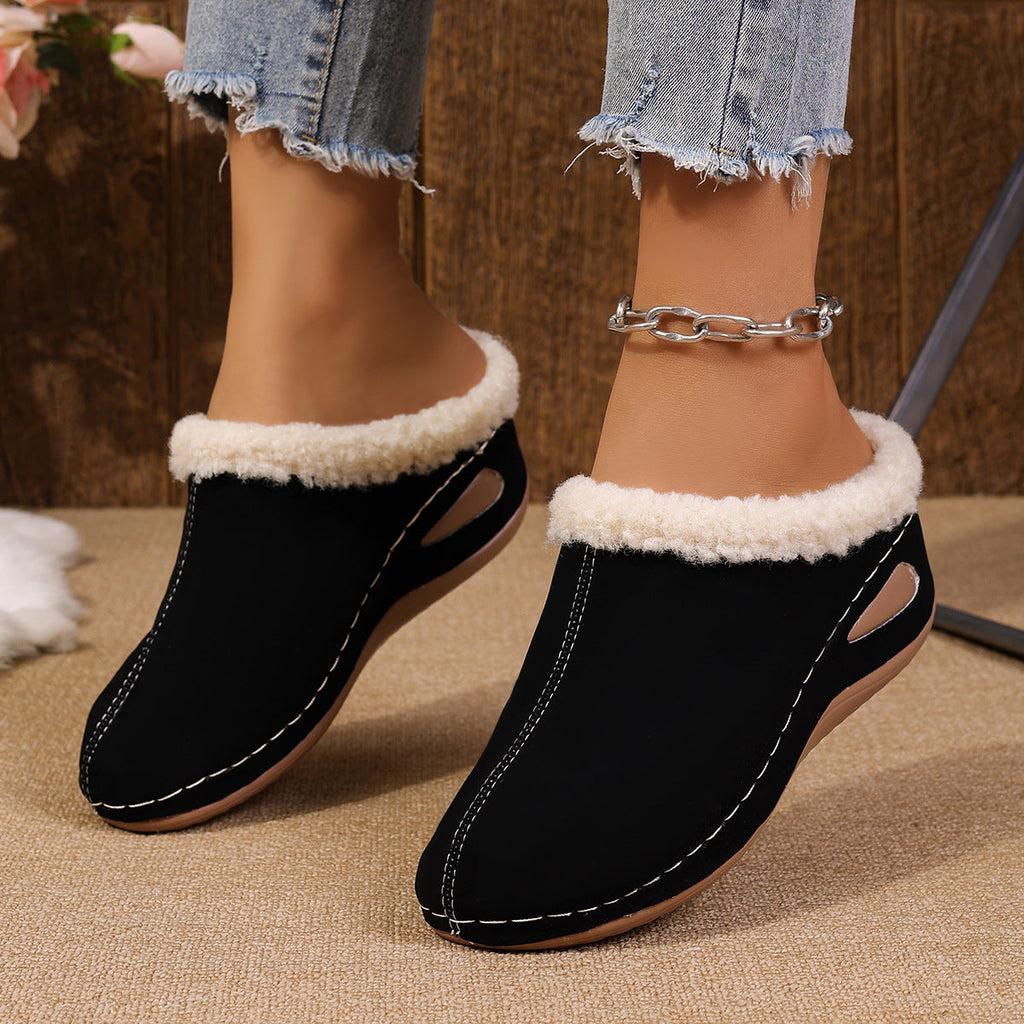 Plush Wedge Sandals