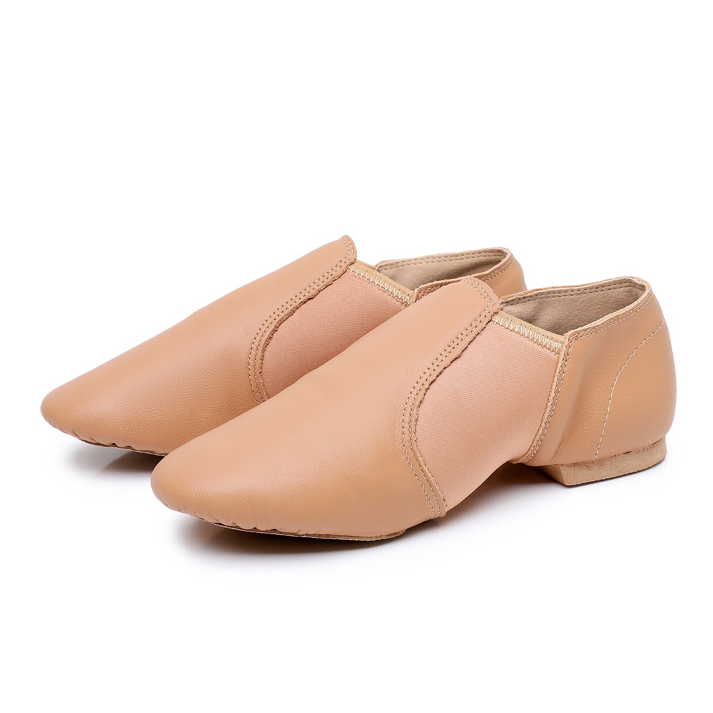 Genuine Leather Jazz Dance Practice Shoes – Soft Sole, Women & Kids
