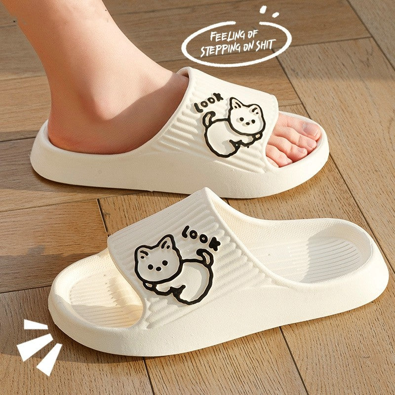 Cute Cat Slippers | Summer Women Home Shoes