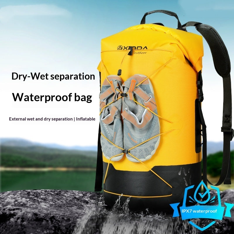 IPX7 Waterproof Backpack with Dry-Wet Separation - 16L/26L/36L Outdoor Adventure Bag