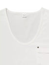 Midnight Deep V-Neck Pocket Tee — color or detail view 4