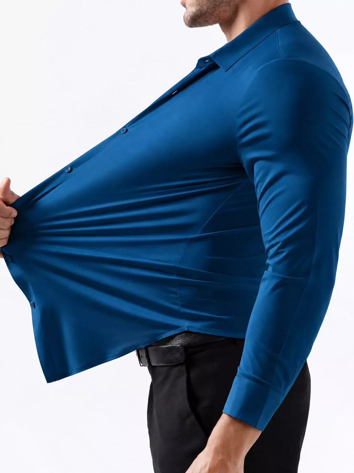 Men's Slim-Fit Stretch Long-Sleeve Shirt — photo 12