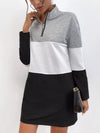 Isla Color Block Zip Front Dress — product view 4