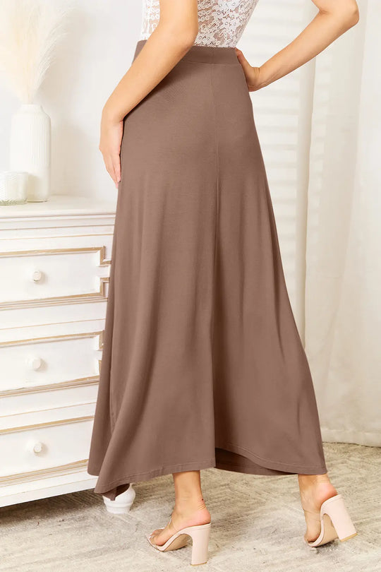 Another view: Women's Plus Size Rayon Drawstring-Waist Maxi Skirt