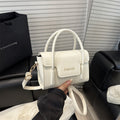Women's Quilted PU Leather Crossbody Bag – Minimalist Streetwear Style