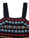 Marais Embroidered Wide Strap Romper — product view 6