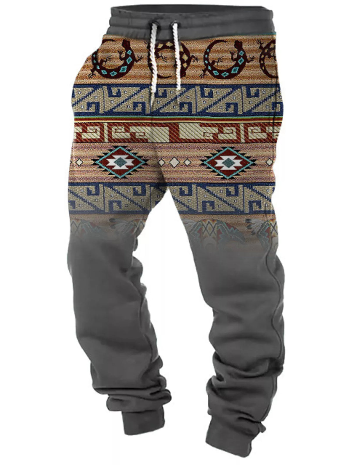 Men’s Geometric Drawstring Joggers