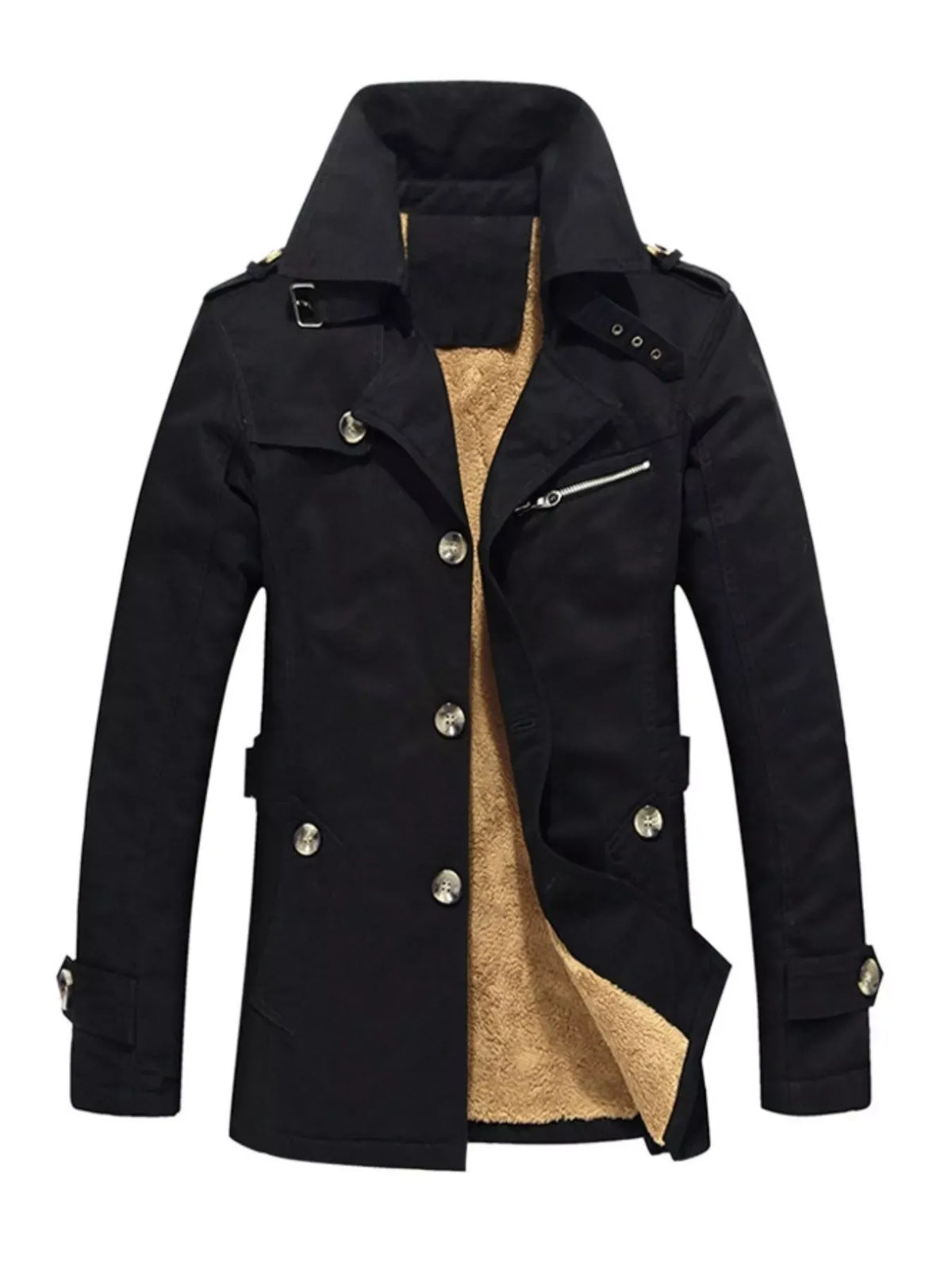 Men's Button-Front Cotton Coat — photo 3