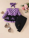 Storybook Ruffled Top and Pants Set with Headband — product view 7