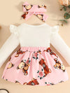 North Star Bear Long-Sleeve Dress with Headband — product view 2