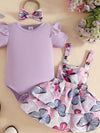 Adventure Club Ruffled Bodysuit and Dress Set with Headband — product view 1