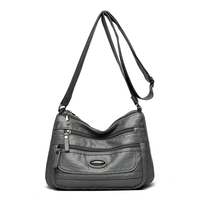 Women's Lightweight Soft PU Crossbody Shoulder Bag – Adjustable Strap, Multi-Color