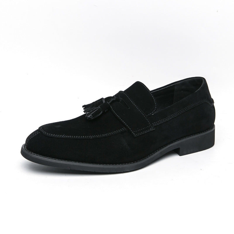 Men's Tassel Loafers - Casual Slip-On Shoes with Rubber Sole