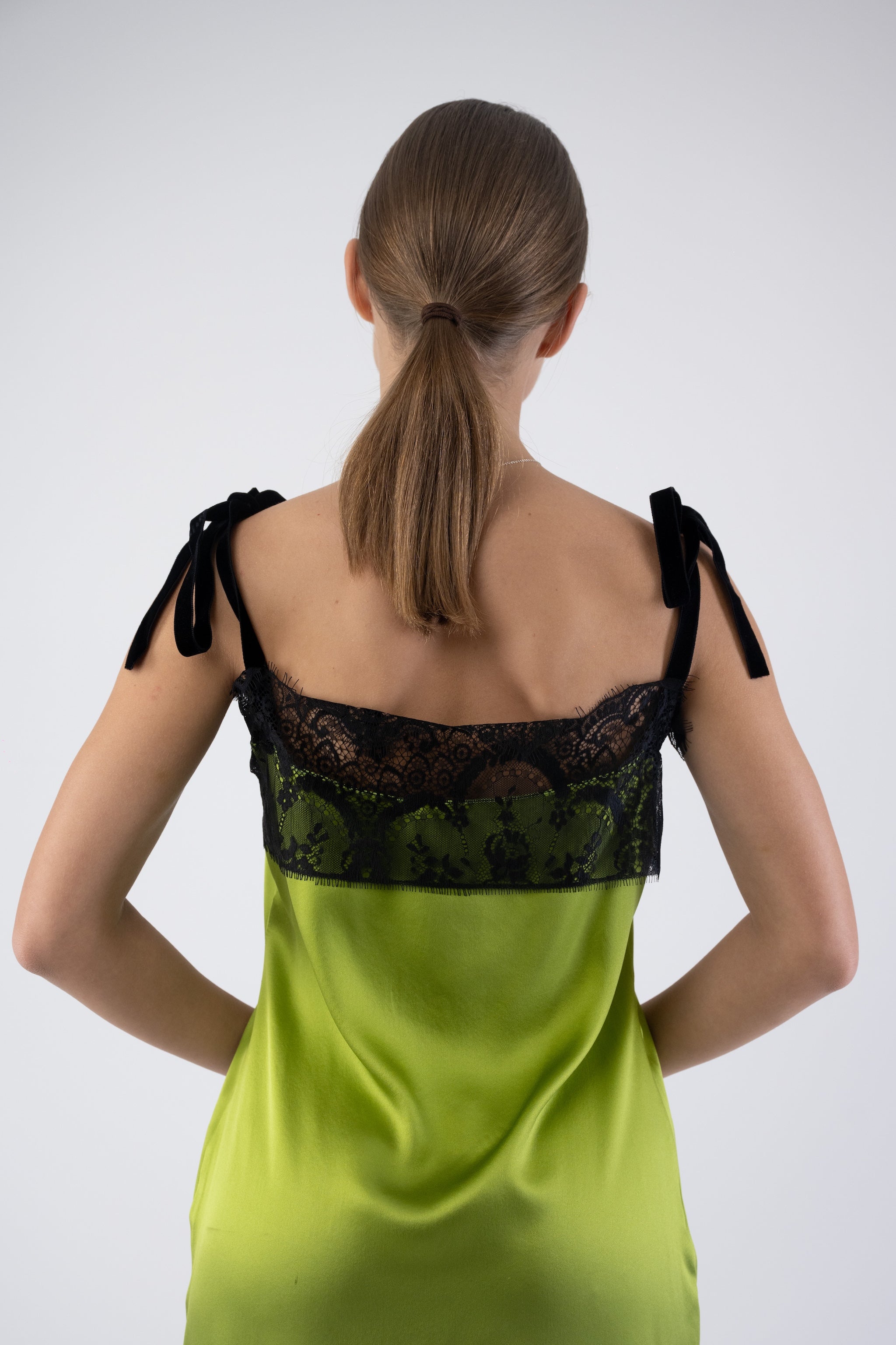 Green Silk Dress