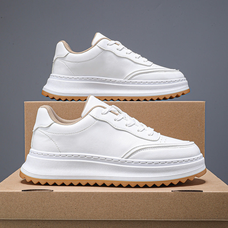 Trendy Breathable Lace-Up Sporty-Casual Shoes for Men – Round Toe Low Heel Sneakers