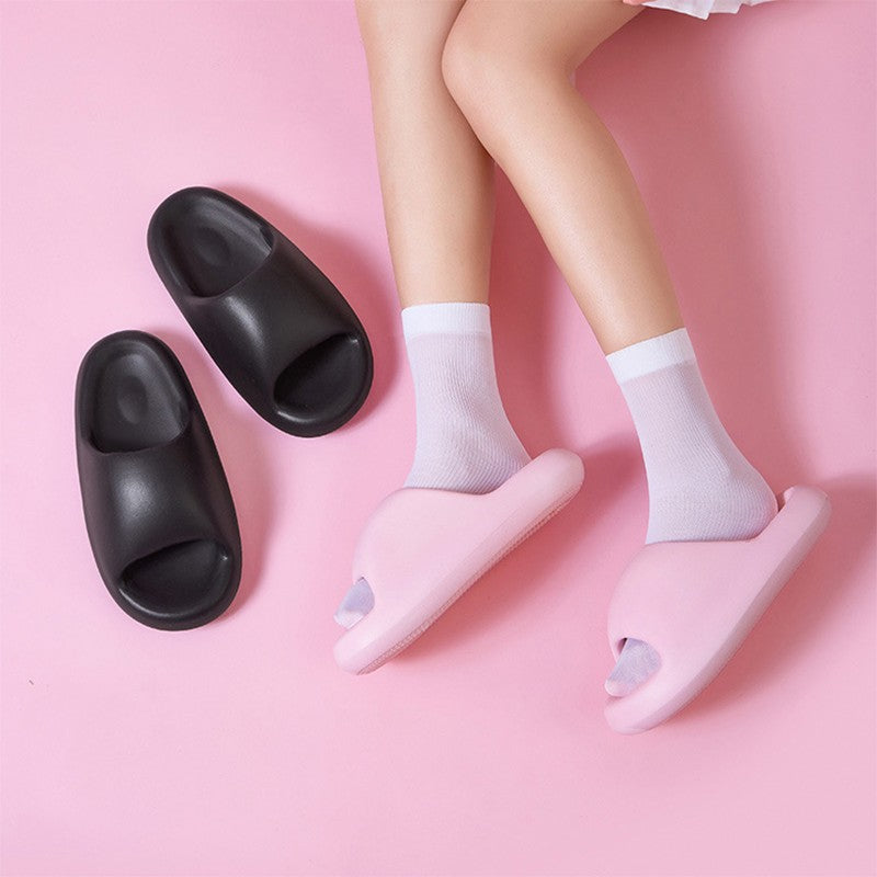 Unisex Thick-Bottom EVA Slide Slippers | Candy Color Cushioned Platform Sandals