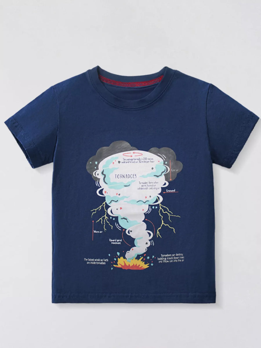 Little Orbit Tornado Graphic Short-Sleeve T-Shirt