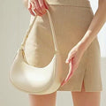 Women's Summer Baguette Shoulder Bag - Trendy Dumpling Style Tote with Adjustable Strap