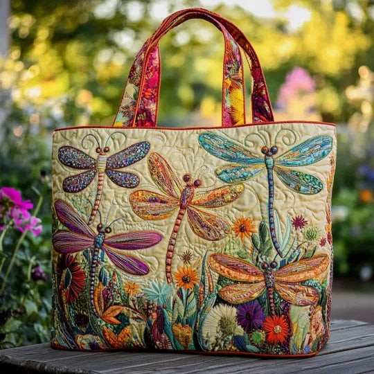 Women's Trendy Printed Tote & Shoulder Bag - Canvas Lined Oxford Cloth