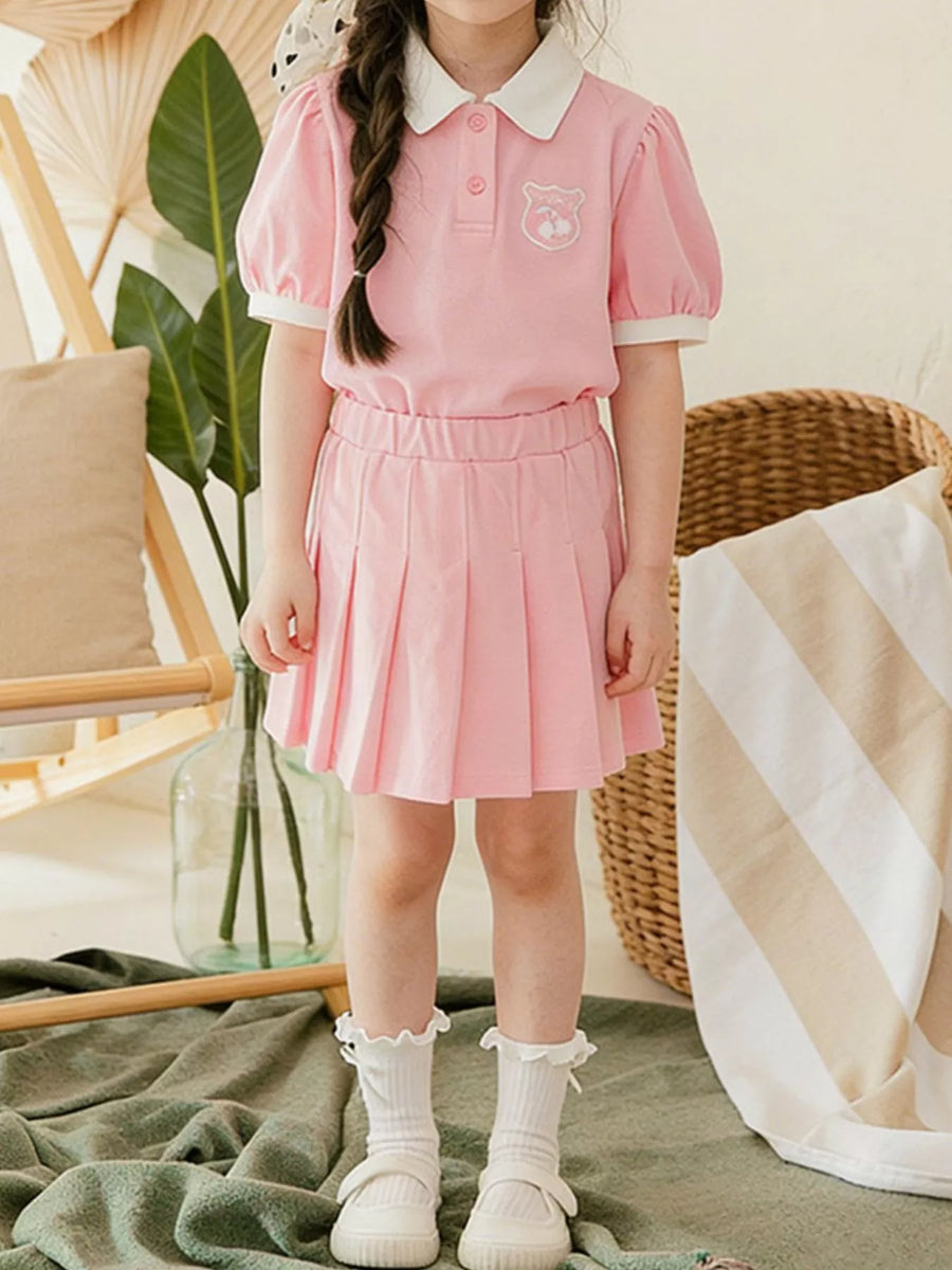 Adventure Club Short-Sleeve Polo and Skirt Set