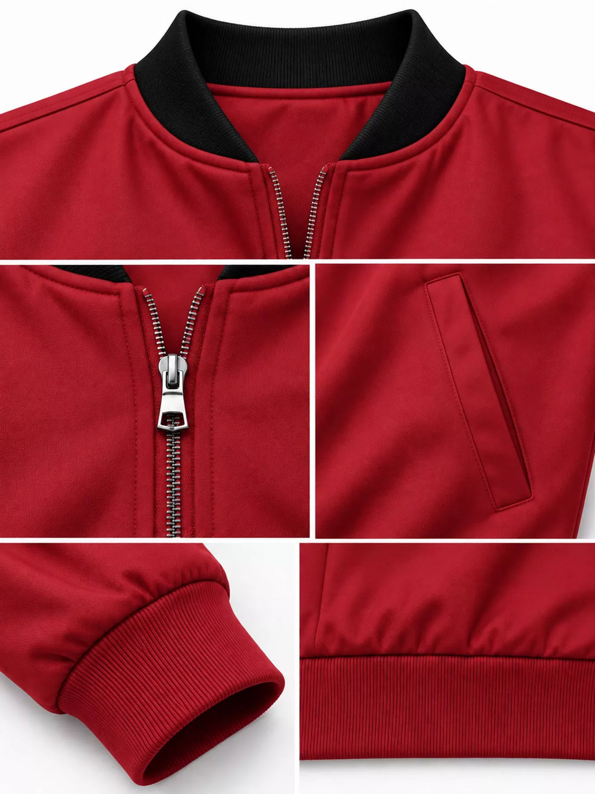 Men's Classic-Fit Zip-Up Bomber Jacket with Pockets — photo 40