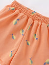 Sunny Days Lemon Print Elastic Waist Shorts — product view 3