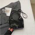 Korean Chic Tote Bag for Women - Versatile Crossbody Bucket Bag with Patchwork Design