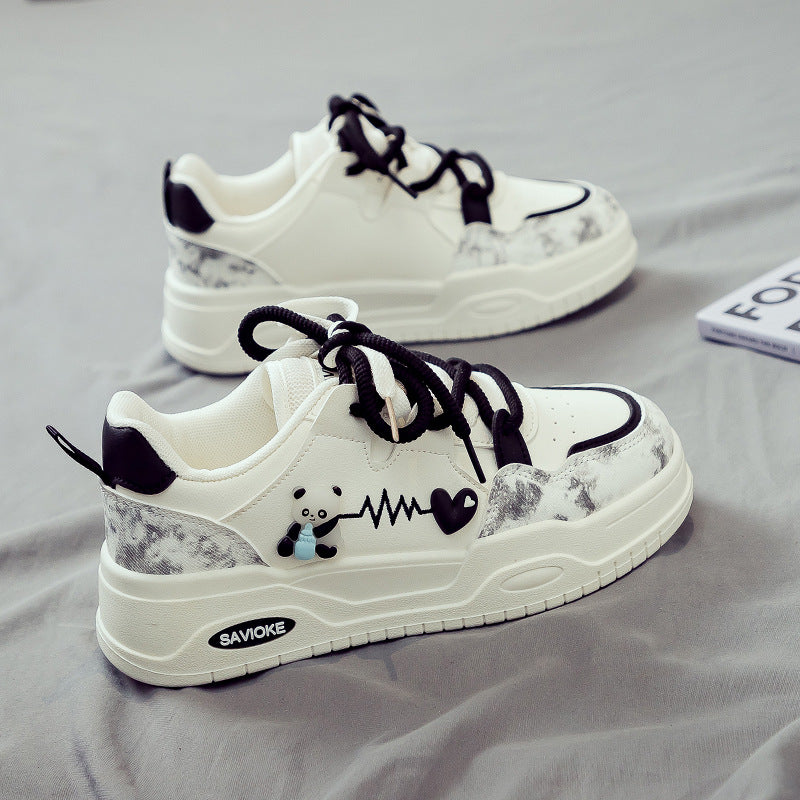 Women's Sporty Dad Sneakers - Thick Sole Athletic Casual Shoes