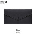 RFID Anti-Theft Women's Wallet - Waterproof Lightweight PU Leather Wallet