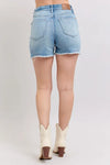 Judy Blue Lennox High-Rise Western Embroidery Detail Cut Off Denim Shorts — product view 6