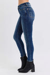 Judy Blue Sloane Mid-Rise Waist Skinny Jeans with Thermal Lining — product view 3