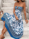 Dahlia Floral Print Strapless Maxi Dress — product view 5