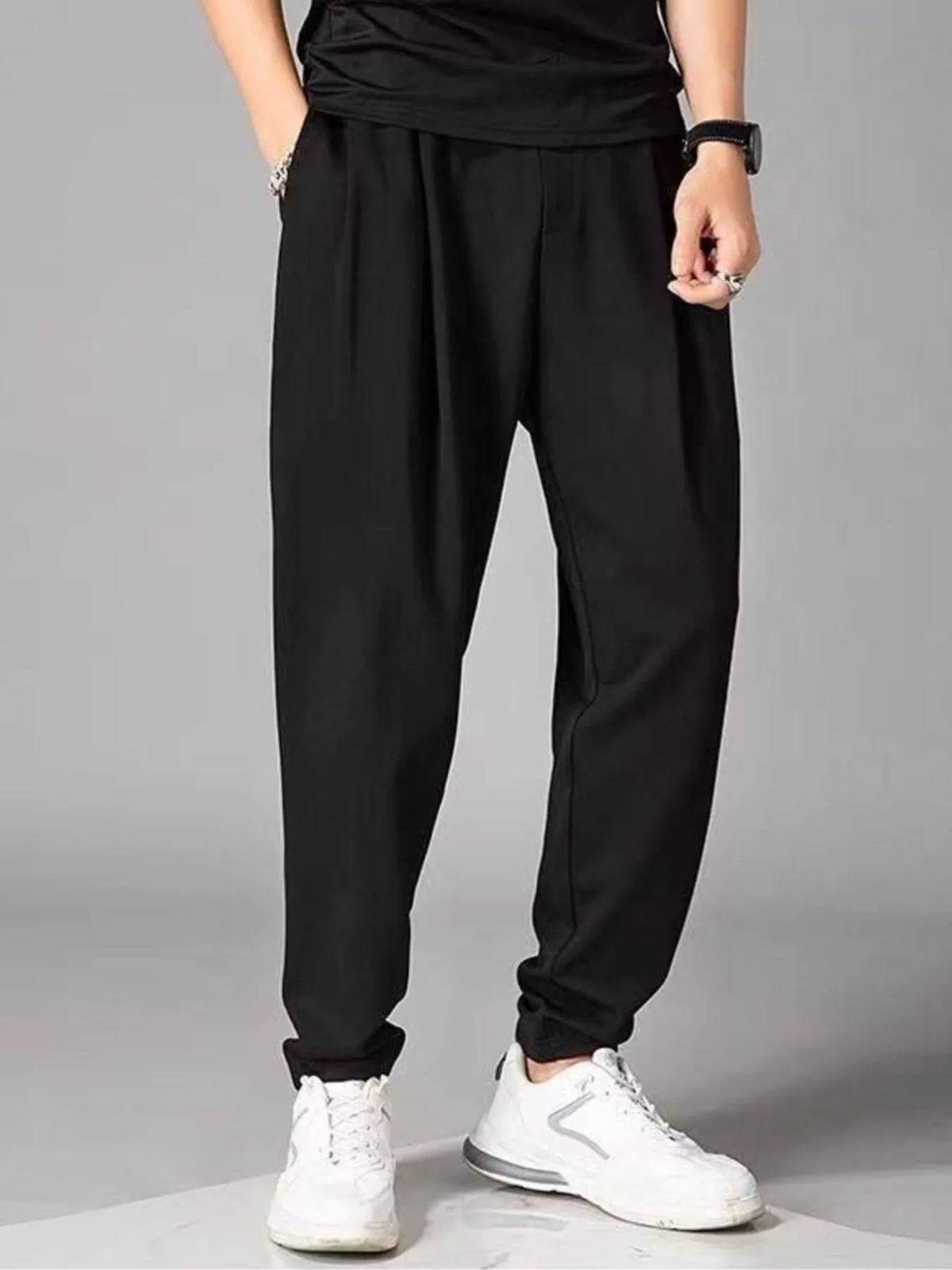 Men's Extended-Size Drawstring Joggers