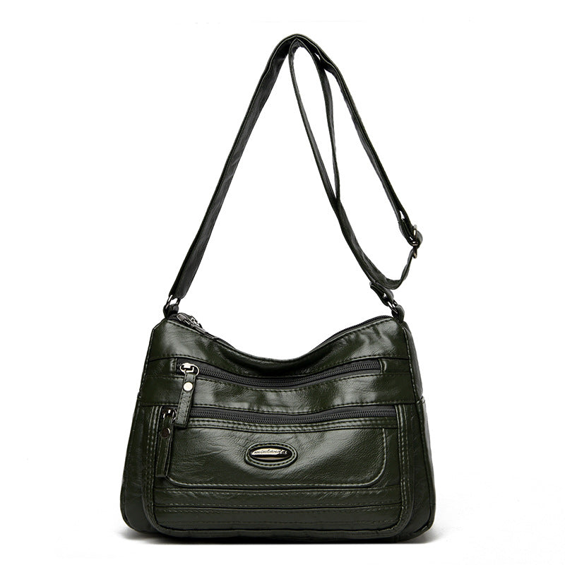 Women's Lightweight Soft PU Crossbody Shoulder Bag – Adjustable Strap, Multi-Color