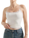 Slightly stretchy lace camisole for women