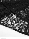 Women's black lace maxi skirt