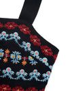 Marais Embroidered Wide Strap Romper — product view 7