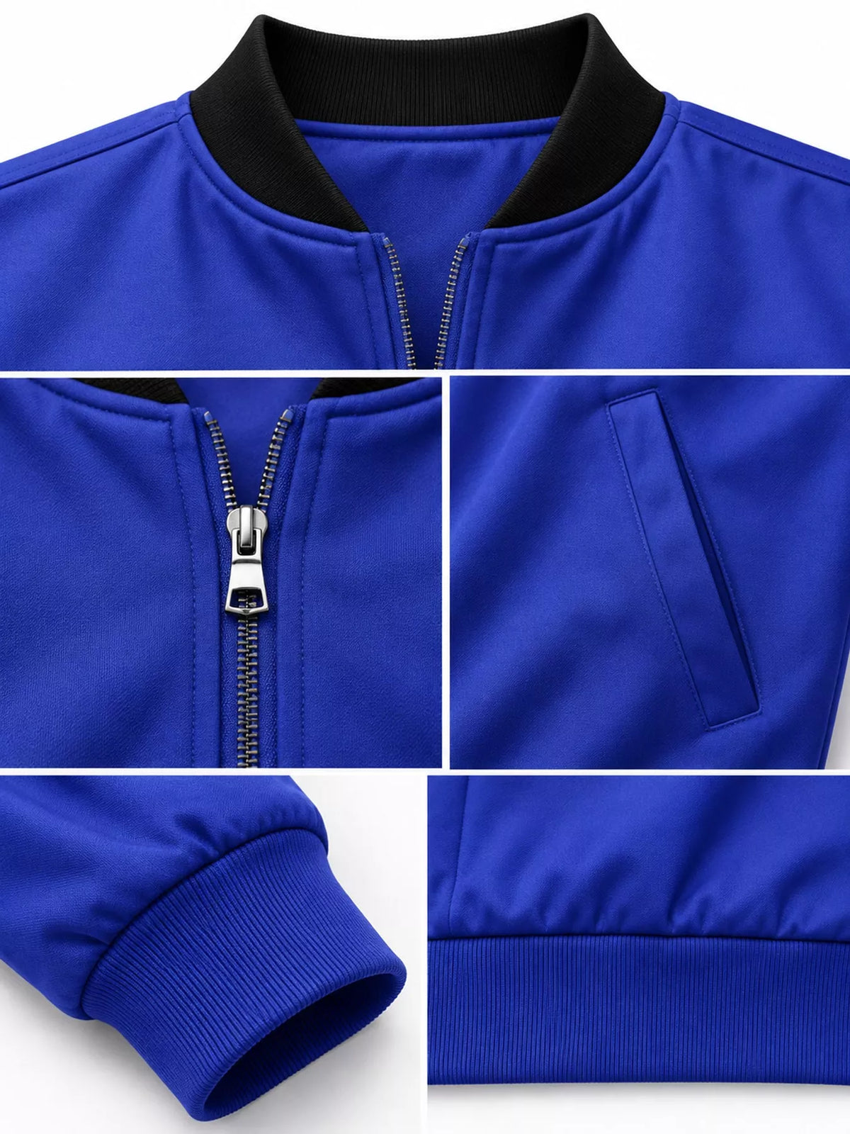 Men's Classic-Fit Zip-Up Bomber Jacket with Pockets — photo 11