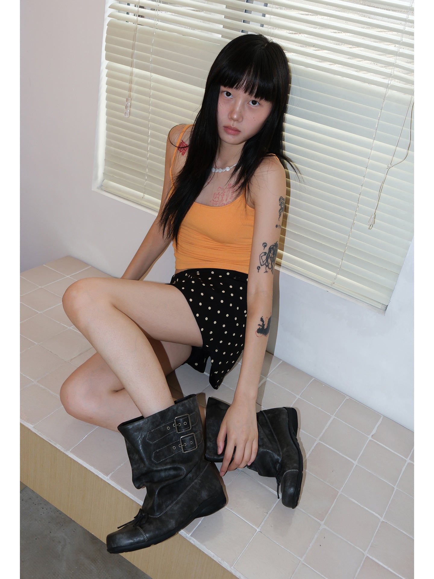 Women's Bow-tie Ankle Boots – Wide Calf Chunky Heel Slip-On Soft Sole