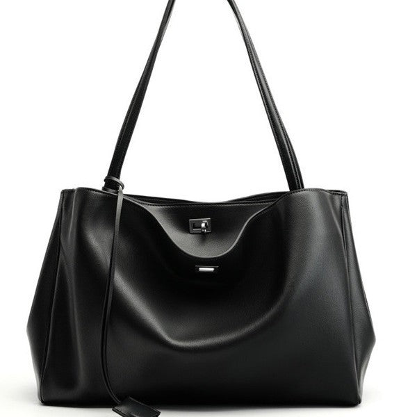 Women's Leather Crossbody Bag | Shoulder & Hand-Carry Bag with Buckle Detail