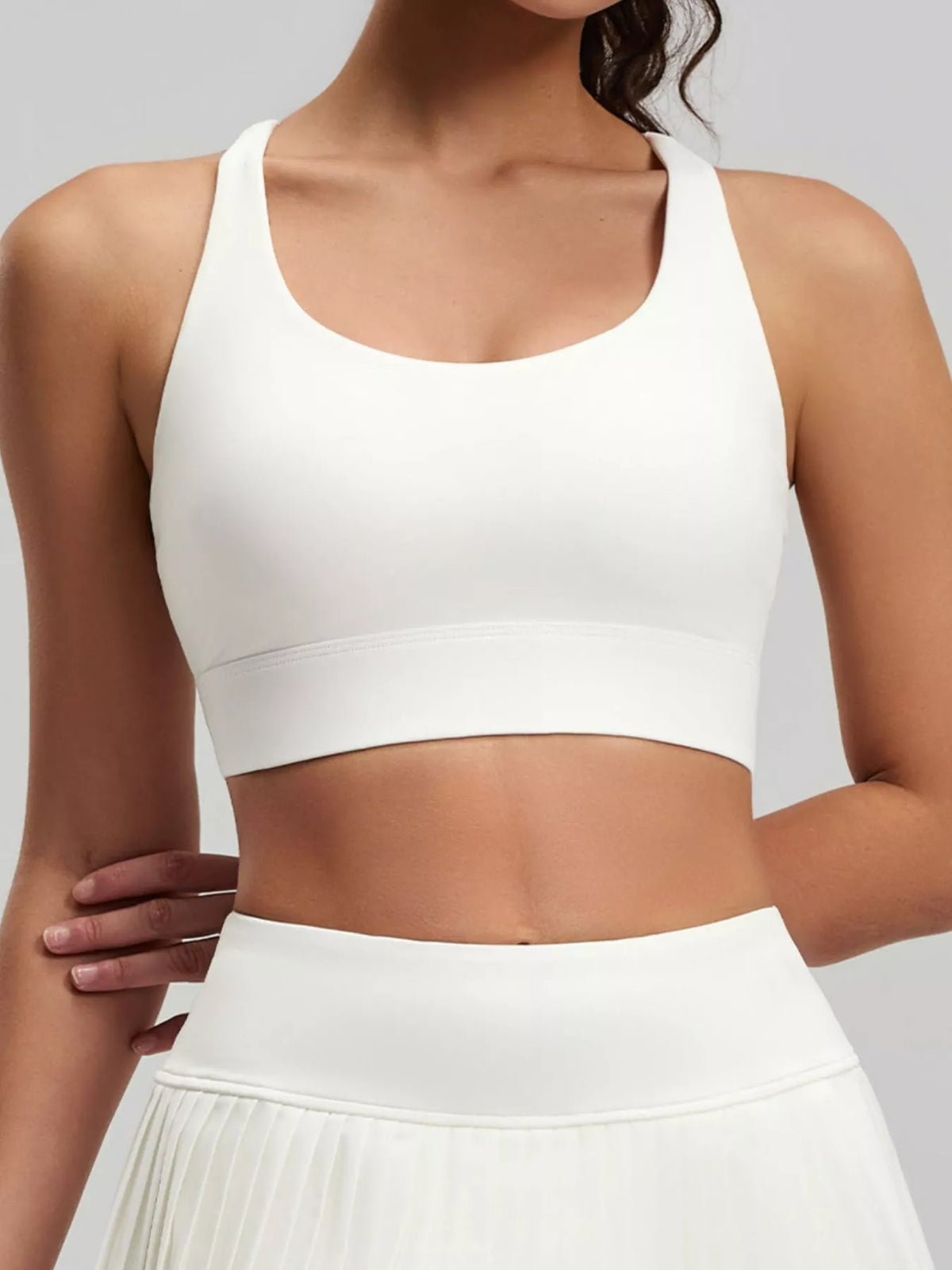 Seamless Scoop-Neck Sports Bra