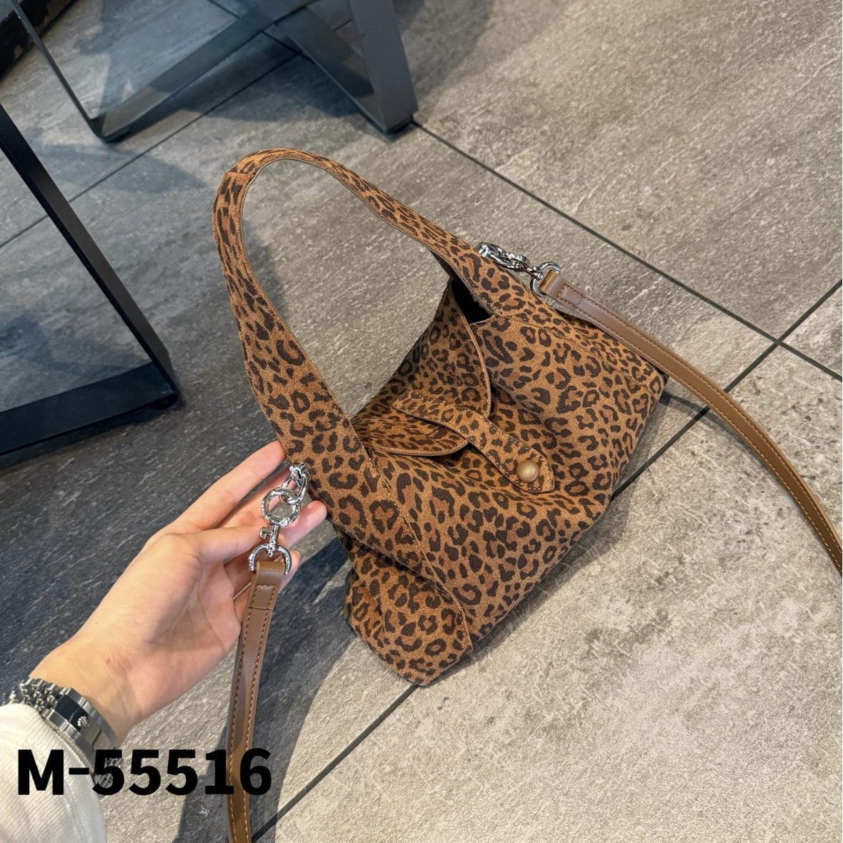 Women's Retro Minimalist Crossbody Bag – Matte Cowhide Leather Shoulder Bag