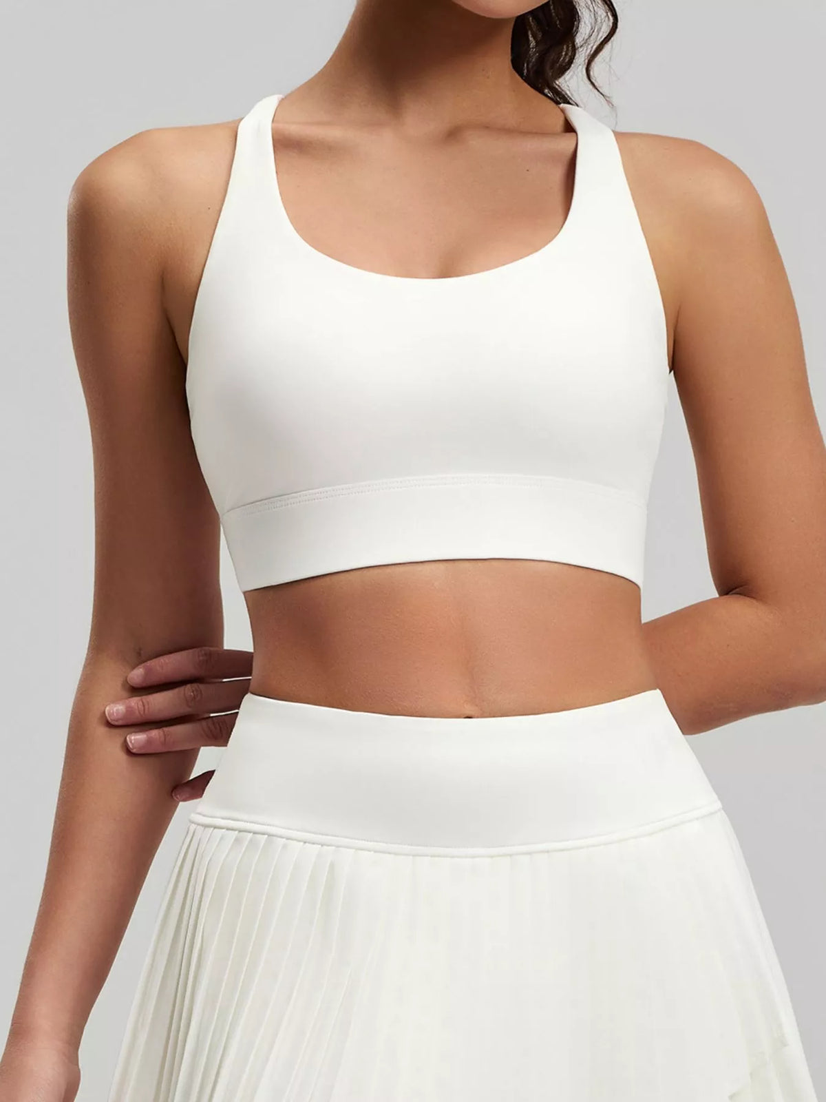Seamless Scoop-Neck Sports Bra