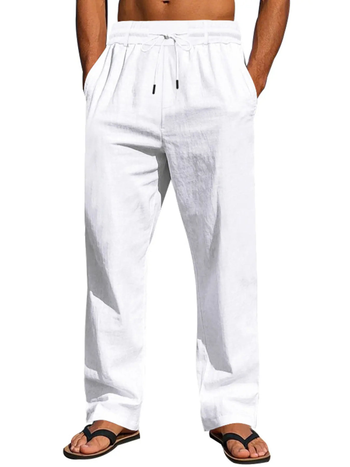 Men's Relaxed Drawstring Pants with Pockets — photo 17