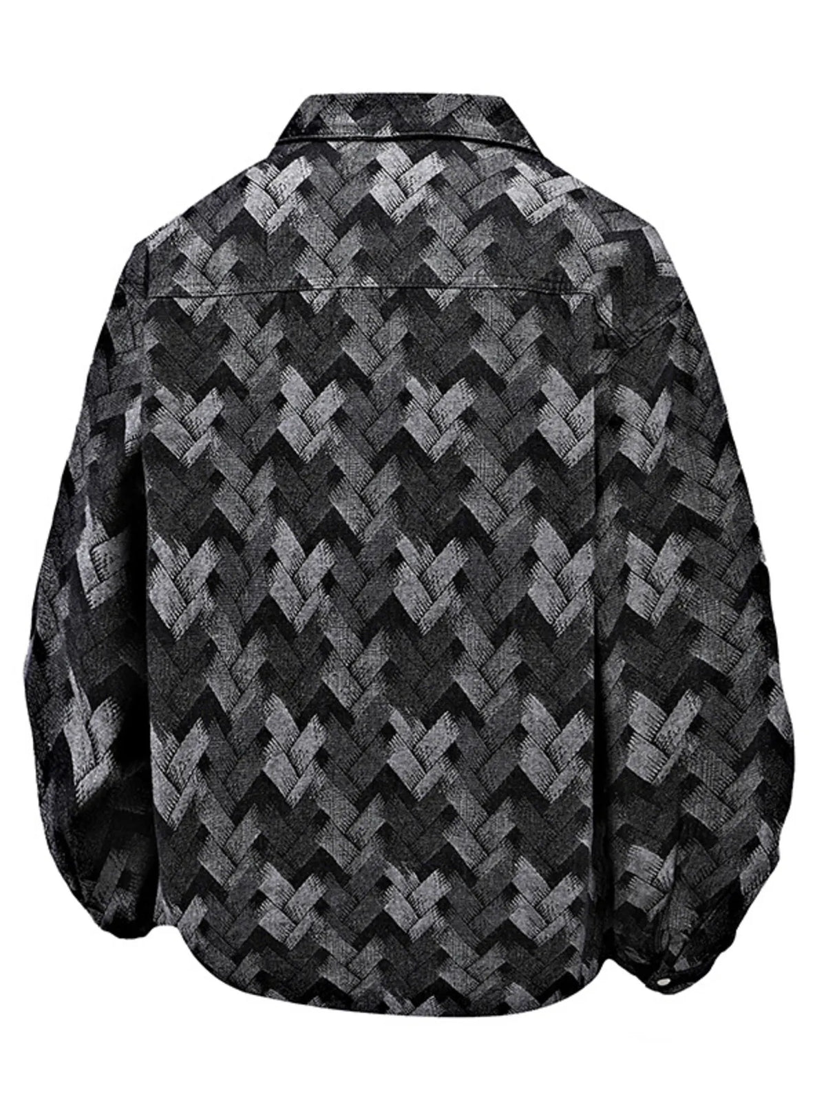 Men’s Geometric Denim Jacket