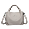Women's High-Capacity Lychee Texture Tote Bag – Composite Cowhide Shoulder Bag