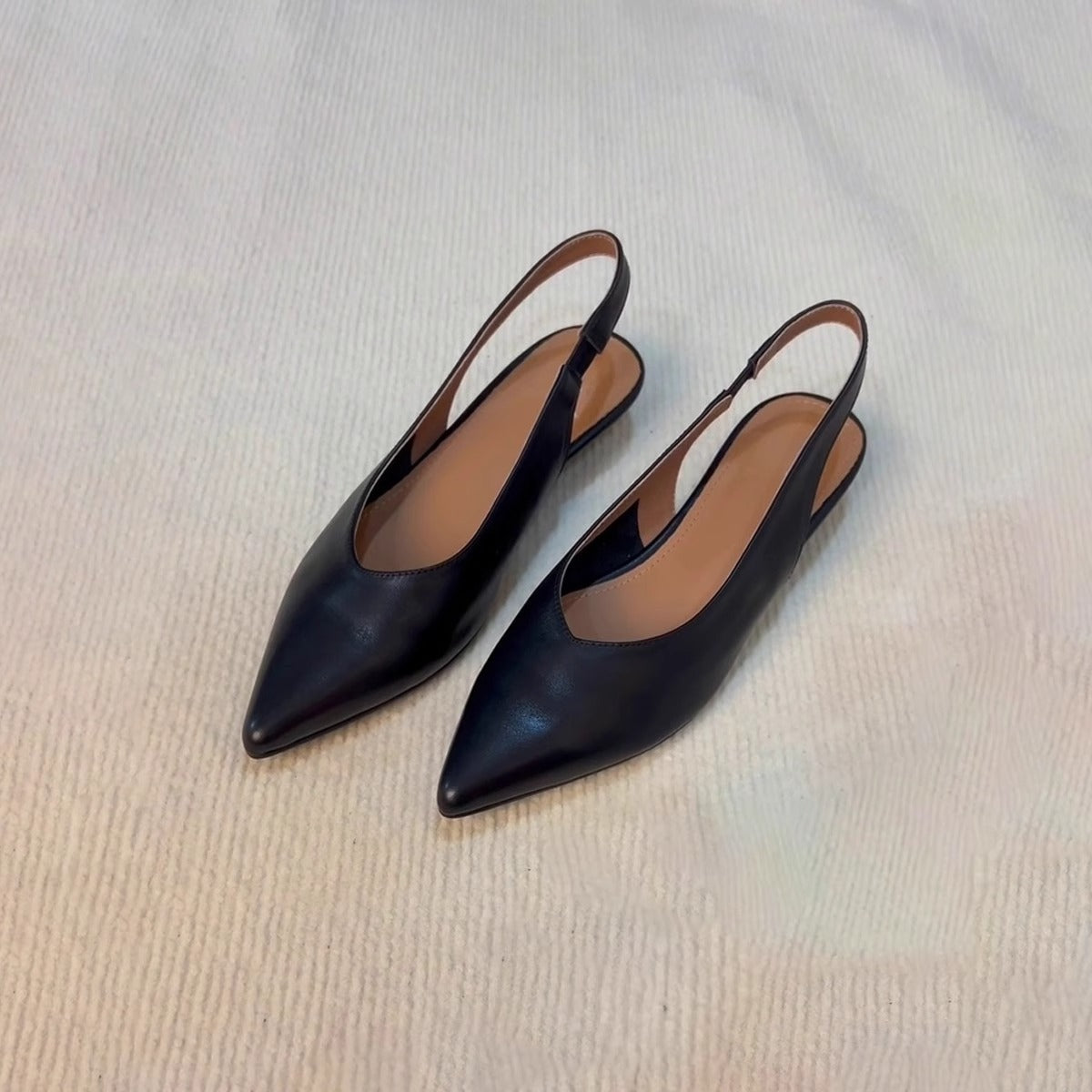Women's Pointed-Toe Slip-On Sandals | Suede Retro Flat Sandals for Women