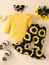 North Star Ruffled Ribbed Top and Sunflower Pants Set — product view 2