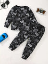 Storybook Racing Car Print Long-Sleeve Sweatshirt and Pants Set — product view 2