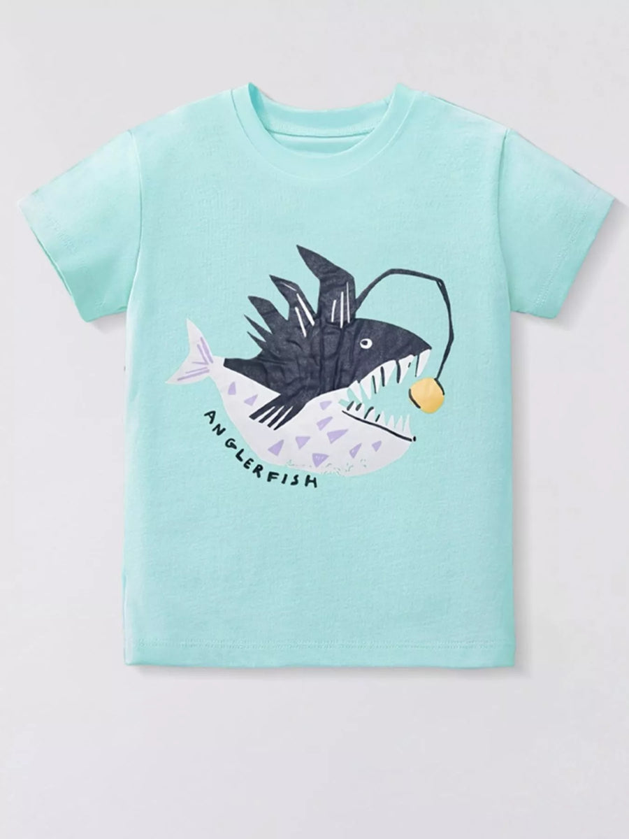 Storybook Anglerfish Graphic Short-Sleeve T-Shirt